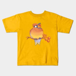 Cedar Waxwing Kids T-Shirt